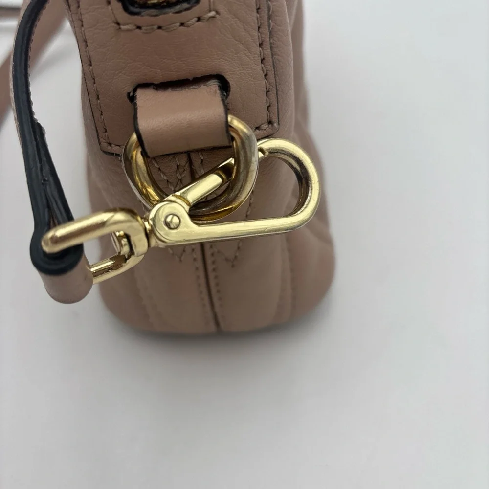 Valentino By Mario Valentino Beige‎ Quilted Crossbody Bag